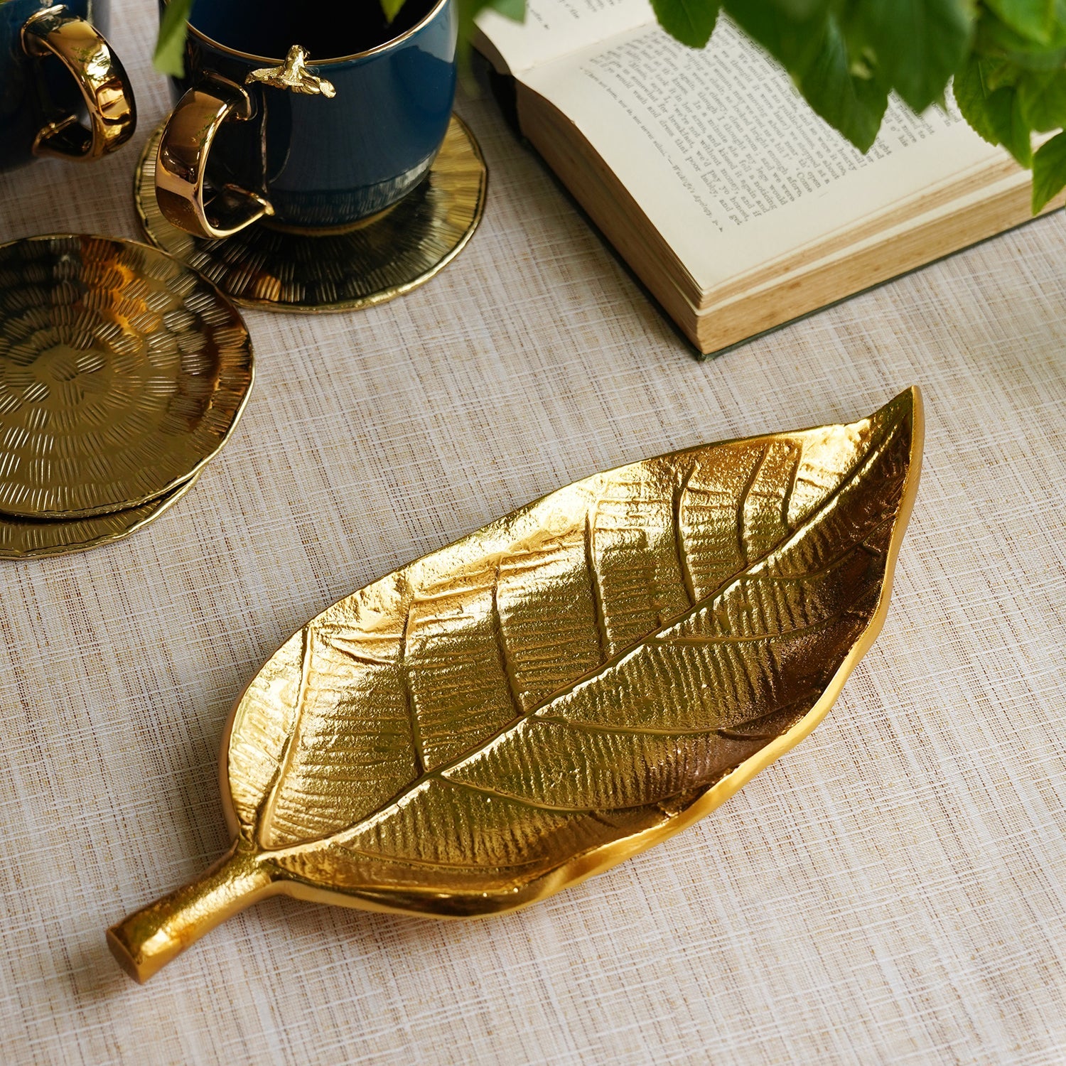Aurelia Gold Leaf Serving Tray